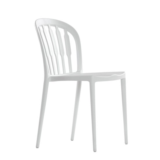 Стул белый пластиковый современный (арт 6597) Фото 1