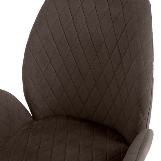 Барный стул на металлокаркасе мягкий велюровый (арт 33587) Фото 8