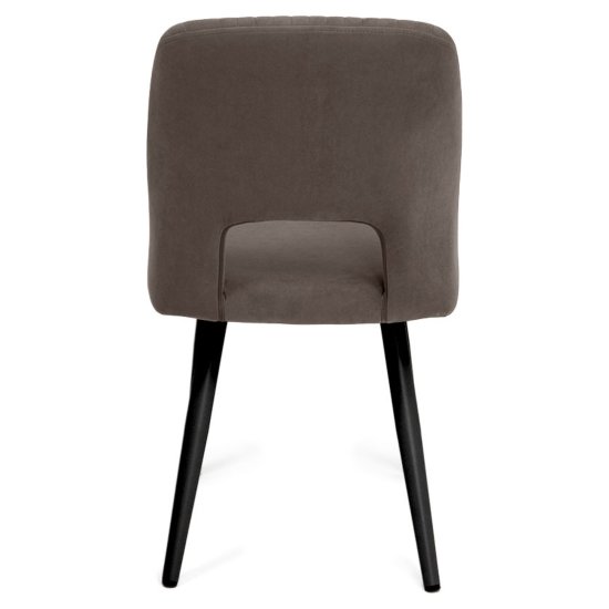 Стул металлический с черными ножками из велюра (арт 19804) Фото 6