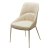 Стул на металлическом каркасе кремовый (арт 32436)