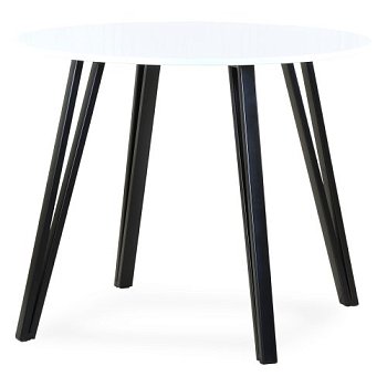 Стол дизайнерский круглый белый в современном стиле (арт 11249) - Фото 2