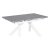 Обеденный стол раздвижной прямоугольный керамический серый (арт 35071)