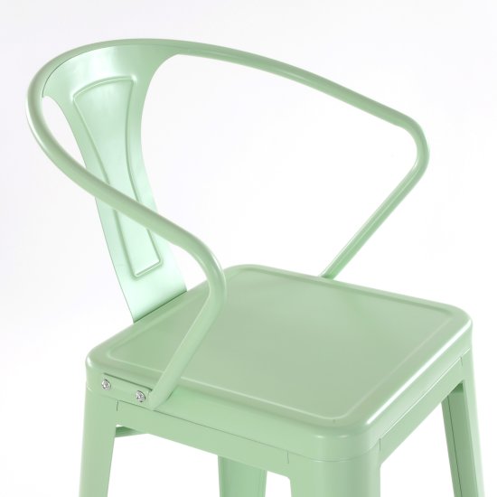 Барный стул дизайнерский зеленый tolix (арт 6713) Фото 5