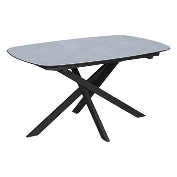 Стол раскладной со столешницей из керамики серый современный (арт 34286) - Фото 2