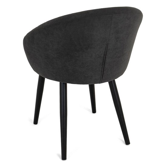 Стул на металлокаркасе мягкий коричневый из велюра (арт 23324) Фото 5