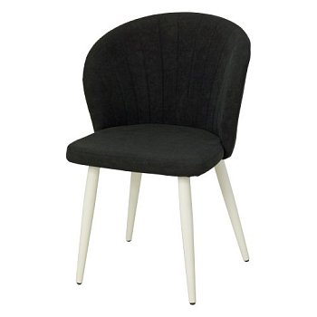 Стул металлический мягкий серый велюровый (арт 26657) - Фото 2