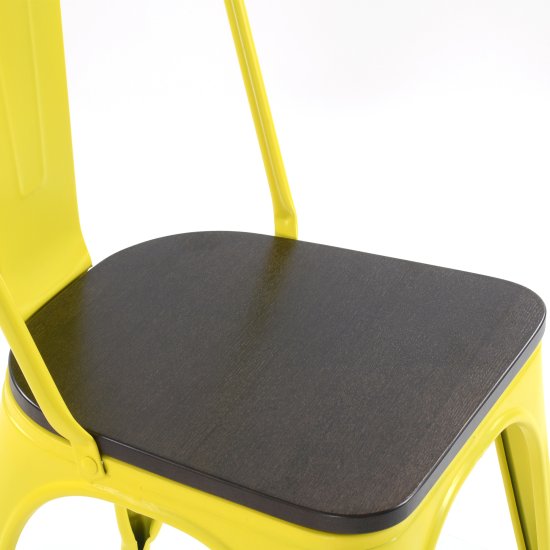 Стул дизайнерский желтый tolix (арт 6760) Фото 2