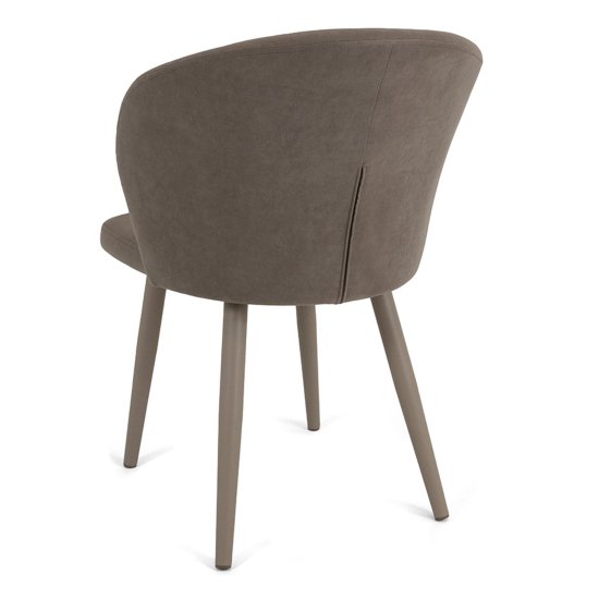 Стул мягкий слоновая кость из велюра (арт 22451) Фото 3