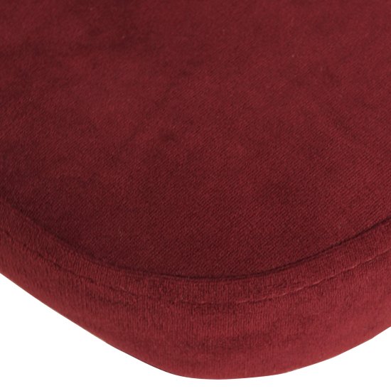 Стул обеденный с мягким сидением красный велюровый (арт 24239) Фото 3