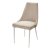 Стул на металлокаркасе с мягким сидением слоновая кость (арт 28311)