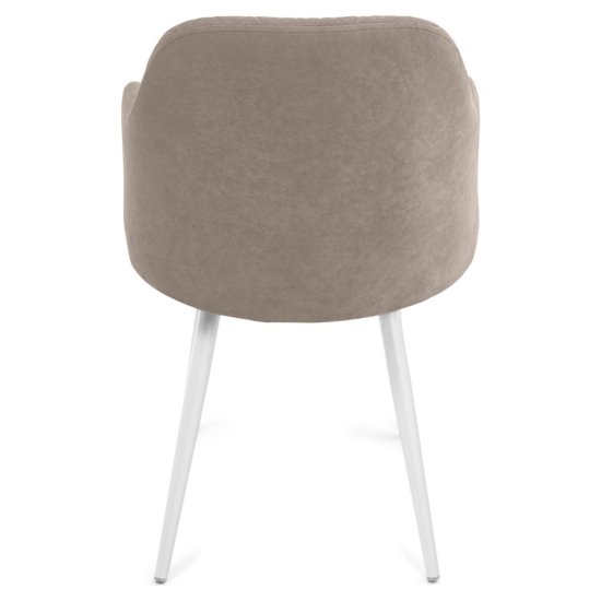 Стул мягкий бежевый велюровый (арт 27277) Фото 2