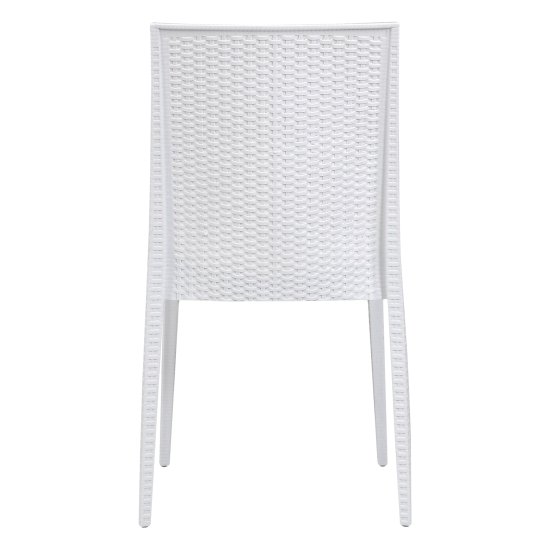 Стул на металлическом каркасе белый (арт 32123) Фото 2