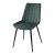 Стул для кухни на металлокаркасе мягкий зеленый из велюра (арт 6055)