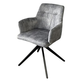 Полукресло с мягкой обивкой с подлокотниками из велюра (арт 33722) - Фото 2