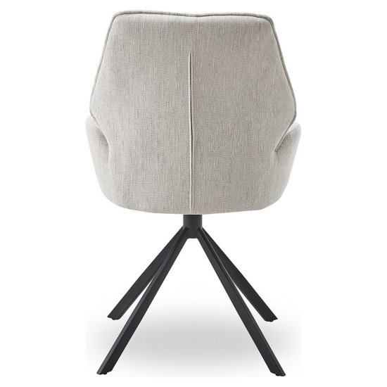 Стул с черными ножками мягкий бежевый (арт 34064) Фото 5