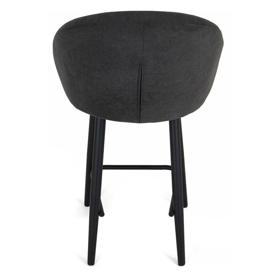 Полубарный стул мягкий с обивкой из велюра (арт 25394) Фото 5