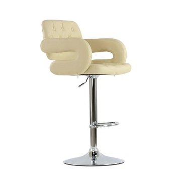 Барный стул с мягким сидением с подлокотниками (арт 5571) - Фото 2