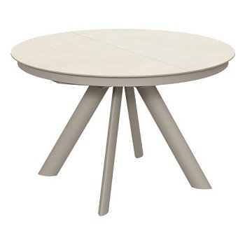 Стол раскладной с керамической столешницей D-120(+32) см (арт 32713) - Фото 2