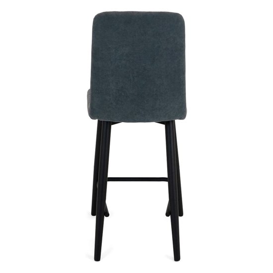 Полубарный стул металлический велюровый (арт 18839) Фото 5