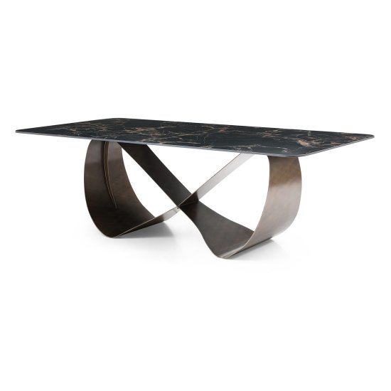 Стол раскладной керамический на одной ножке (арт 31476) Фото 2