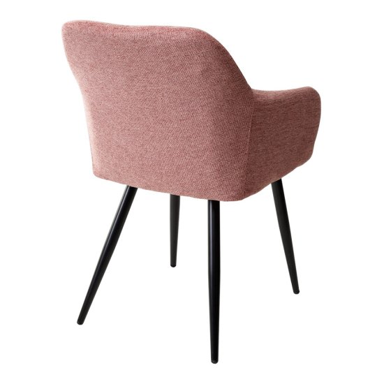 Полукресло на металлокаркасе с подлокотниками красное (арт 15677) Фото 2