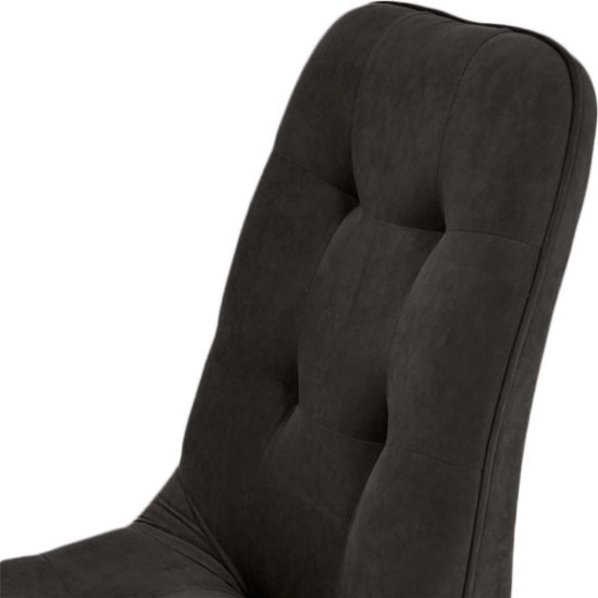 Стул барный с мягкой обивкой из велюра (арт 20861) Фото 7