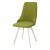 Стул на металлокаркасе мягкий зеленый с обивкой из велюра (арт 22897)