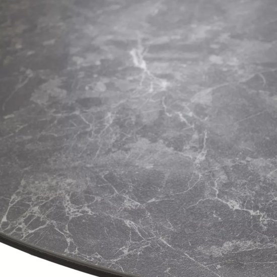 Стол обеденный раскладной круглый керамический серый (арт 33337) Фото 10