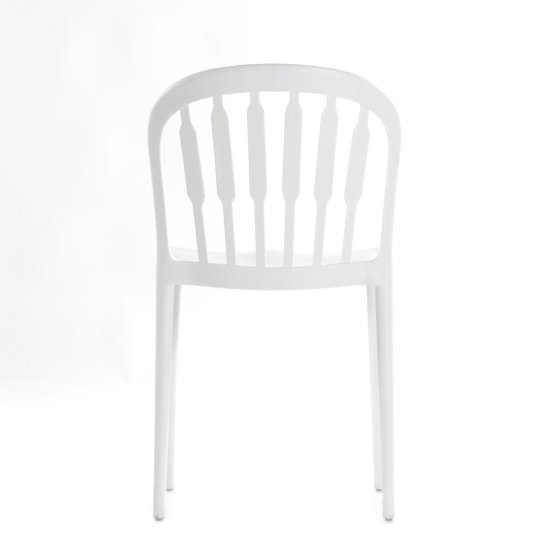 Стул белый пластиковый современный (арт 6597) Фото 4