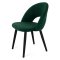 Стул на металлокаркасе зеленый из велюра современный (арт 21680)