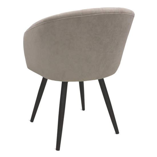 Полукресло на металлокаркасе мягкое из бархата (арт 33689) Фото 2