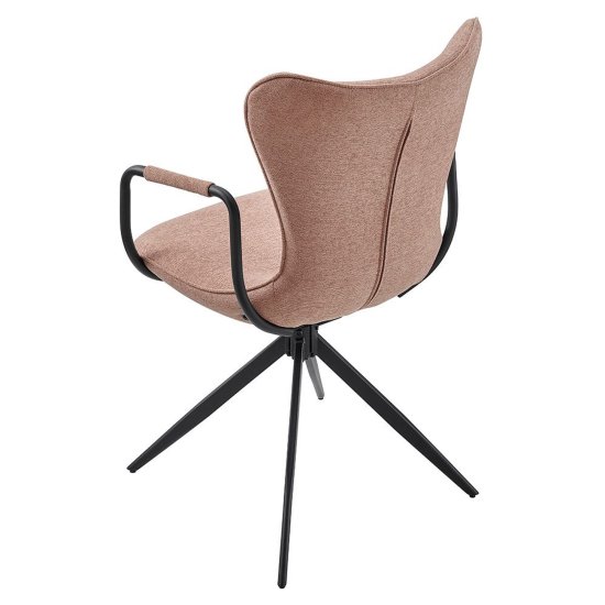 Стул на металлическом каркасе мягкий розовый (арт 32905) Фото 2