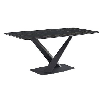 Стол кухонный с керамическим покрытием на одной ножке (арт 27206) - Фото 2