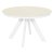 Стол кухонный круглый с керамическим покрытием бежевый (арт 32712)