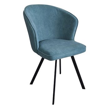 Стул на металлическом каркасе голубой (арт 31750) - Фото 2