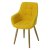 Полукресло желтое из велюра современное (арт 24461)
