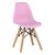 Стул дизайнерский розовый пластиковый eames (арт 29399)