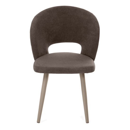 Стул на металлокаркасе из велюра (арт 26931) Фото 6