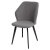 Стул металлический серый велюровый (арт 35397)