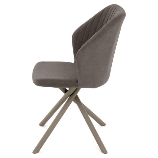 Стул на металлическом каркасе велюровый (арт 35395) Фото 4