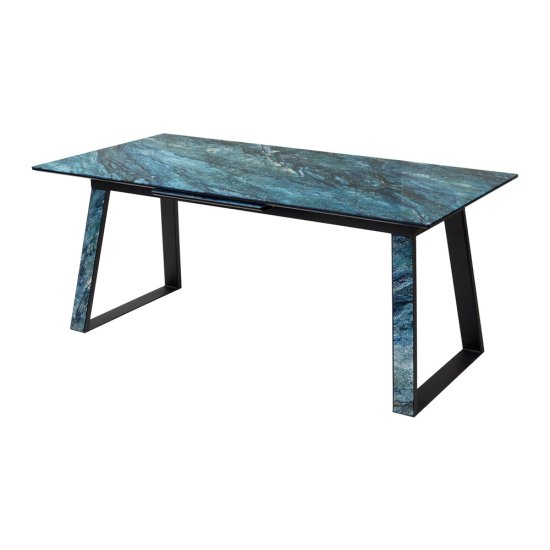 Стол дизайнерский прямоугольный стеклянный (арт 15934) Фото 1