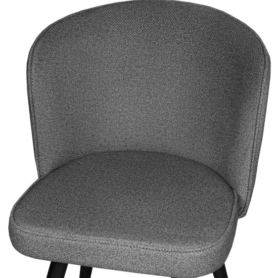 Стул на металлокаркасе с черными ножками мягкий (арт 34146) Фото 3