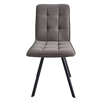 Стул на металлокаркасе мягкий серый (арт 28822) - Фото 2