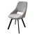 Стул на металлокаркасе мягкий серый из велюра (арт 29456)