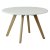 Журнальный стол круглый белый D-70/H43 см (арт 29316)