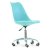 Стул для кухни дизайнерский с мягким сидением голубой (арт 14990)