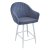 Полубарный стул мягкий серый в современном стиле (арт 31851)