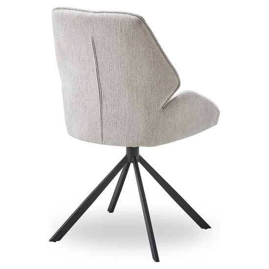 Стул с черными ножками мягкий бежевый (арт 34064) Фото 4