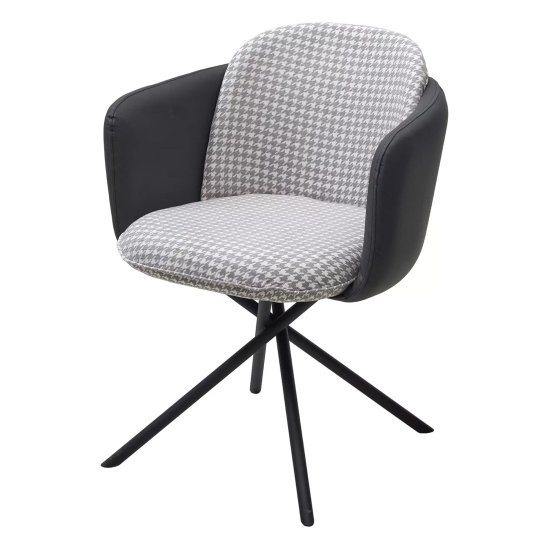 Полукресло с подлокотниками серое (арт 33628) Фото 1