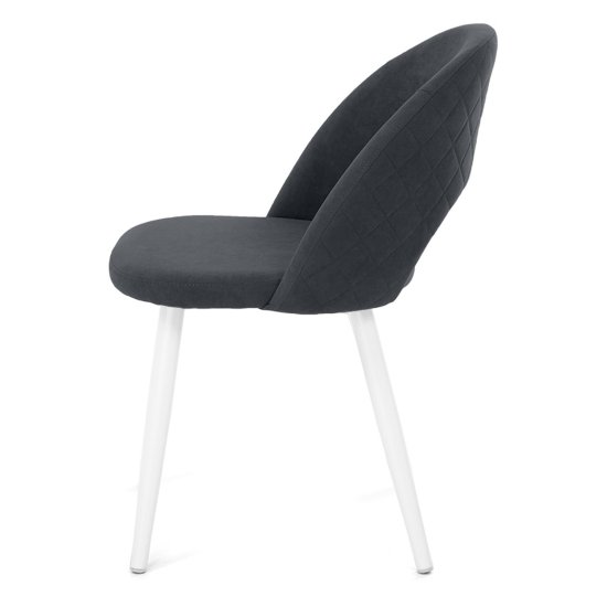 Стул мягкий серый с обивкой из велюра (арт 21647) Фото 4